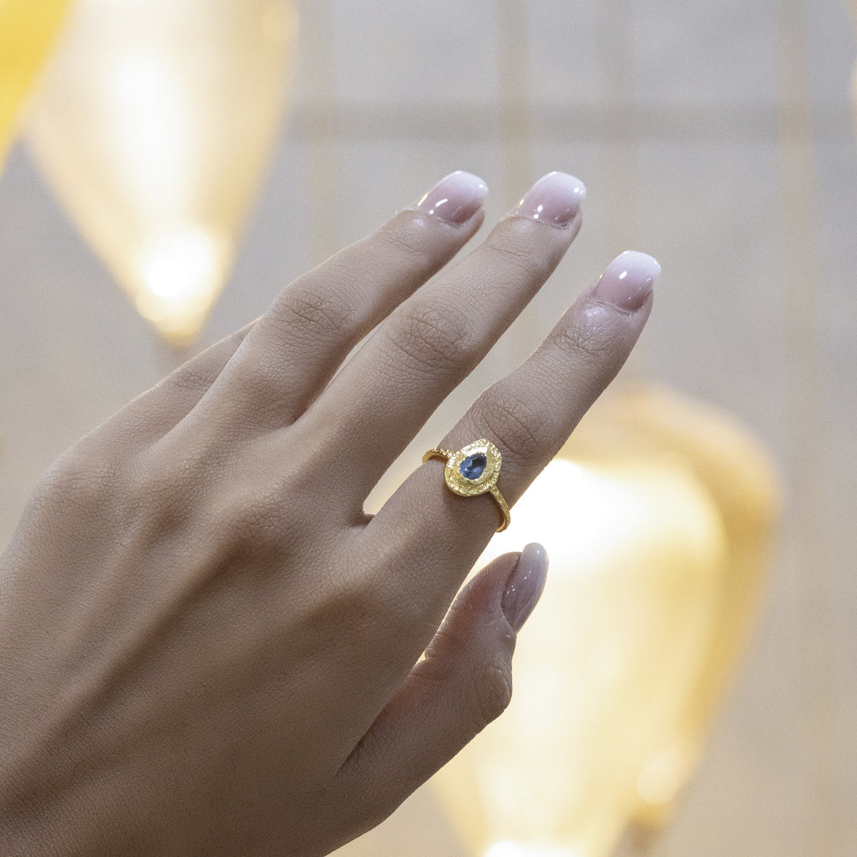 Vintage Iolite Pear