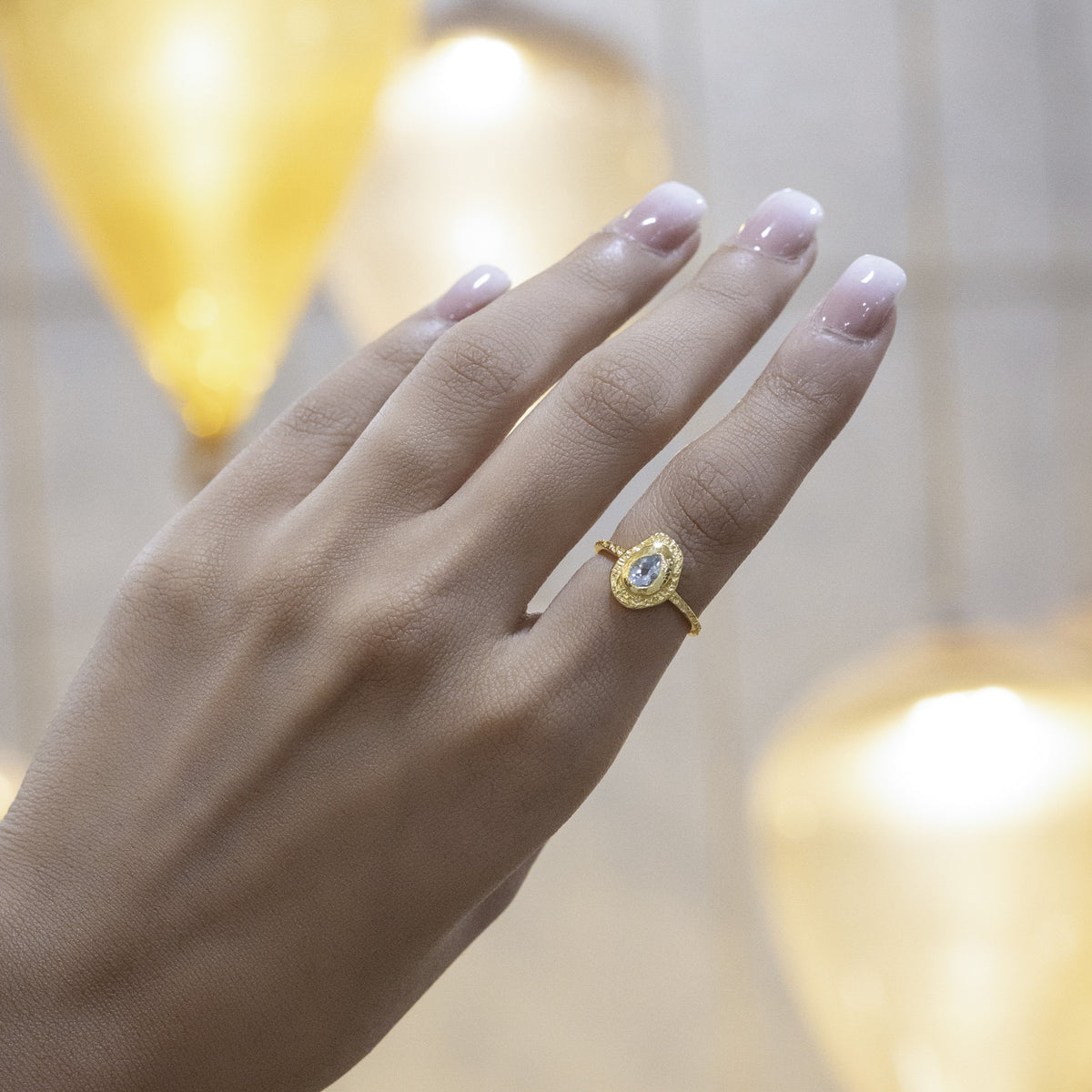 Vintage Iolite Pear