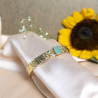 Textured Aqua Cuff