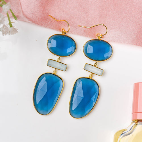 Aura Blue Danglers