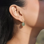 Green Aventurine Teardrop Earrings