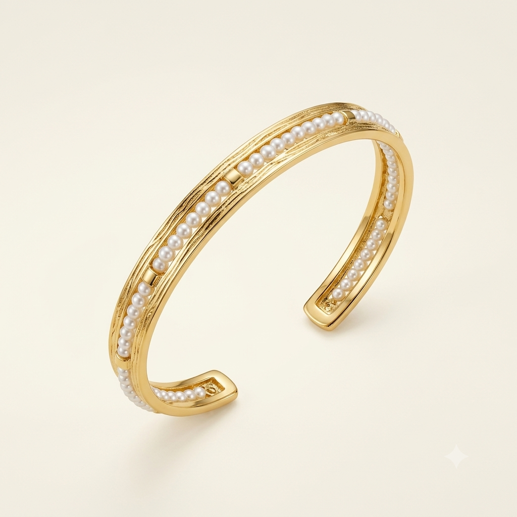 Pearl Inlay Cuff