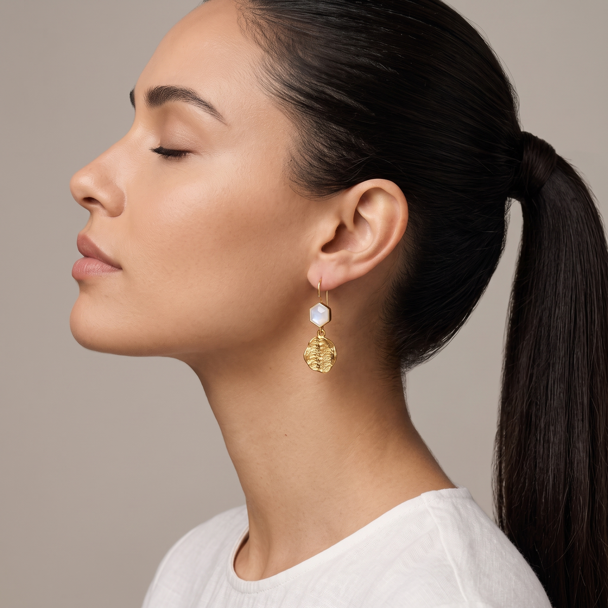 Honeycomb Earring