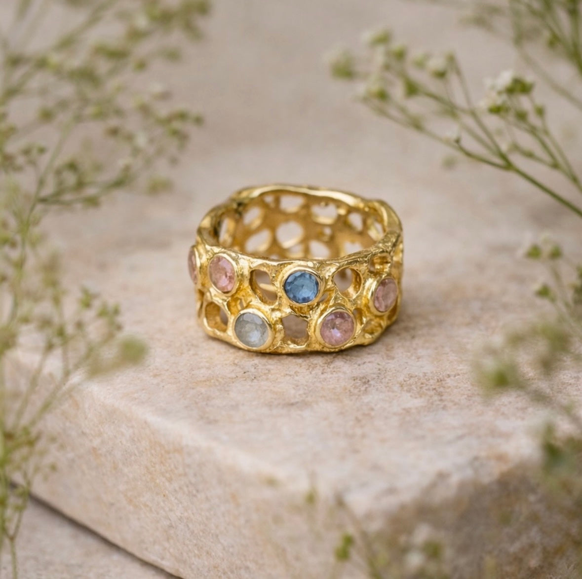 Wildflower Mosaic Ring