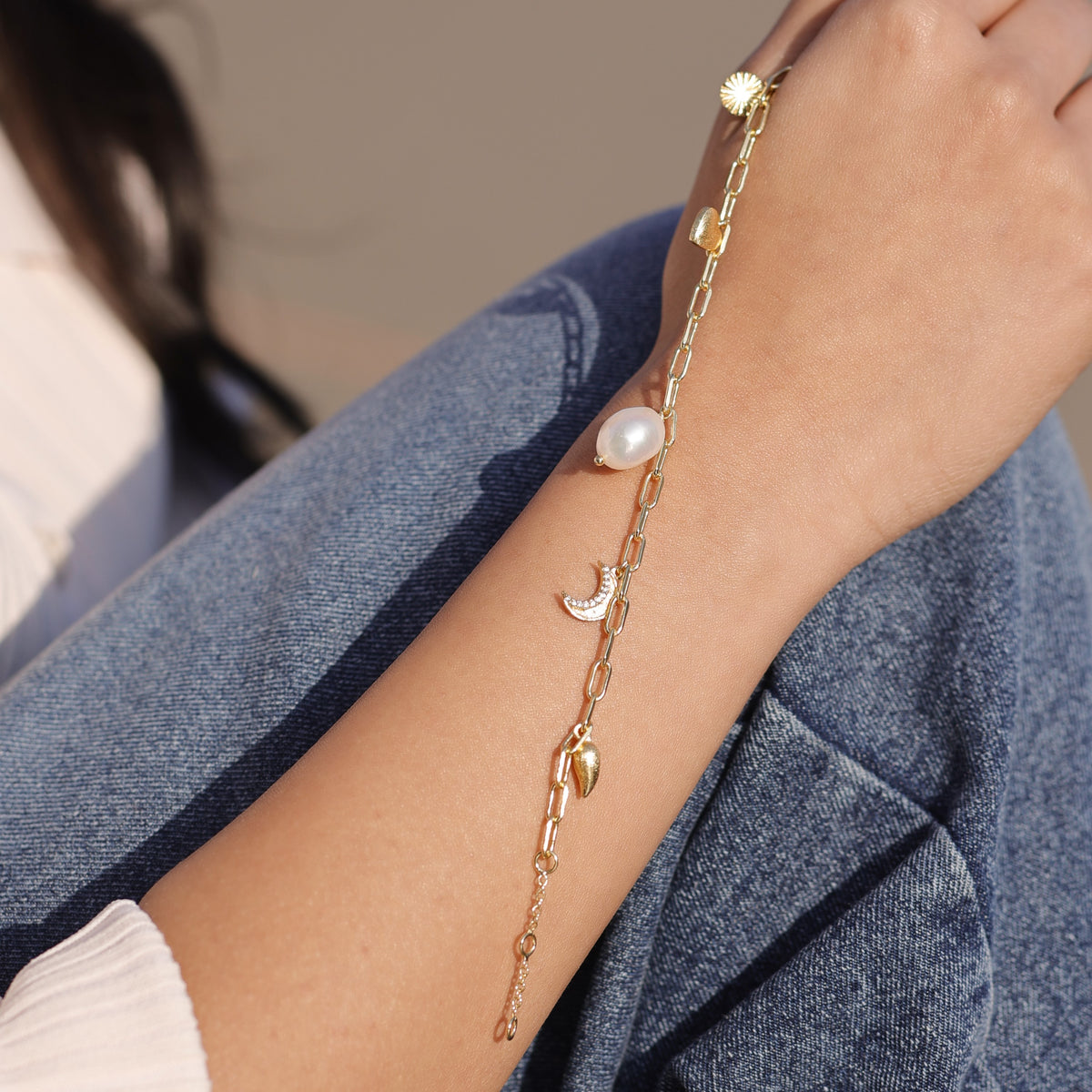 Pearl Charms Bracelet