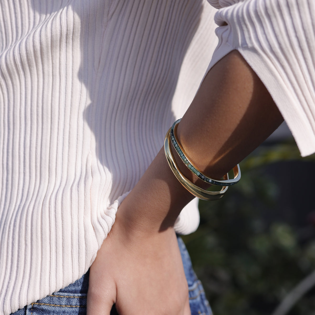 Emerald Stack Cuff