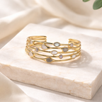 Multi-Stone Cuff