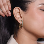 Emerald-Beaded Earrings