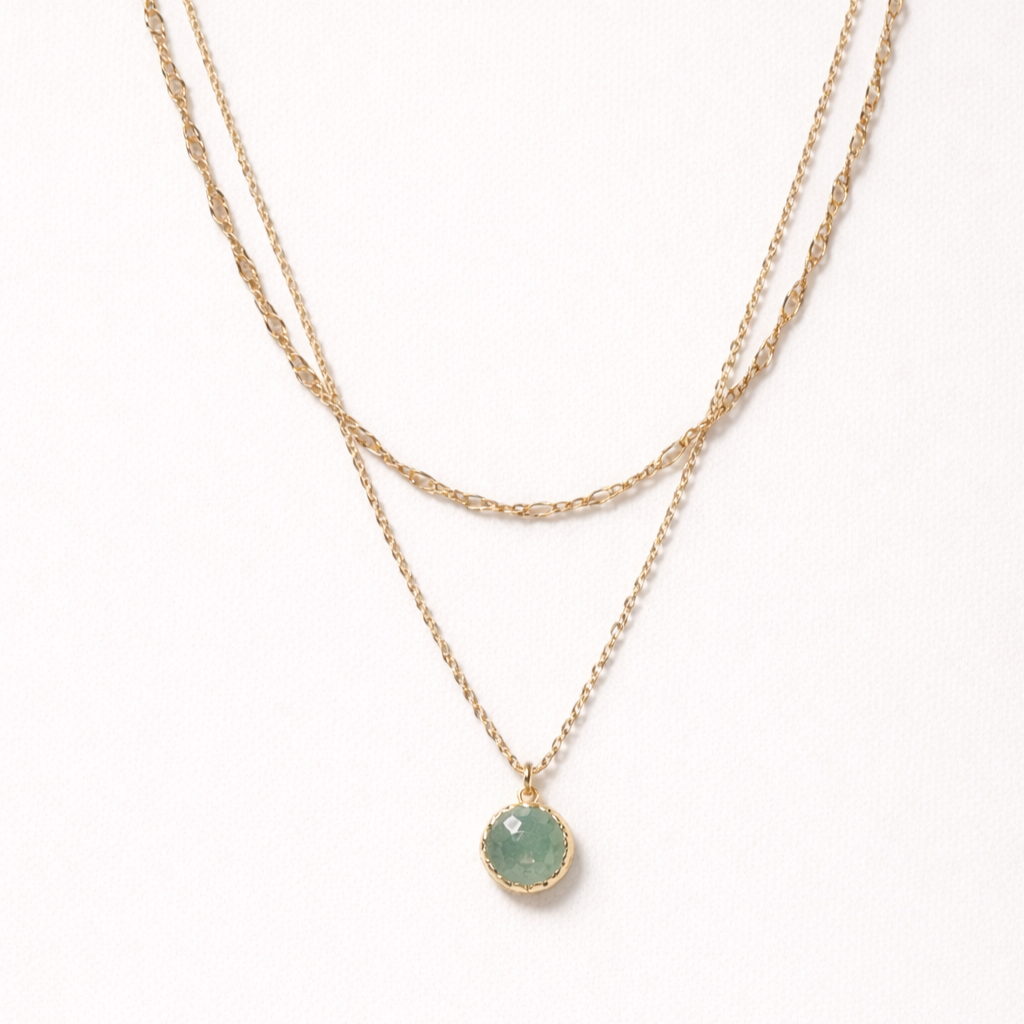 Green Stack Necklace