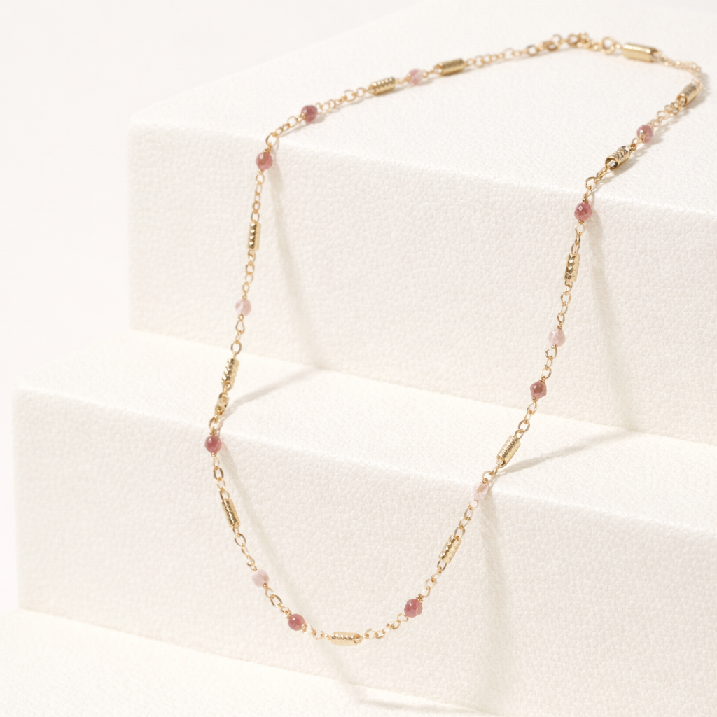 Blush Bead Necklace