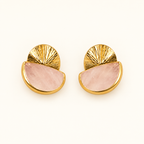 Rose Coral Studs