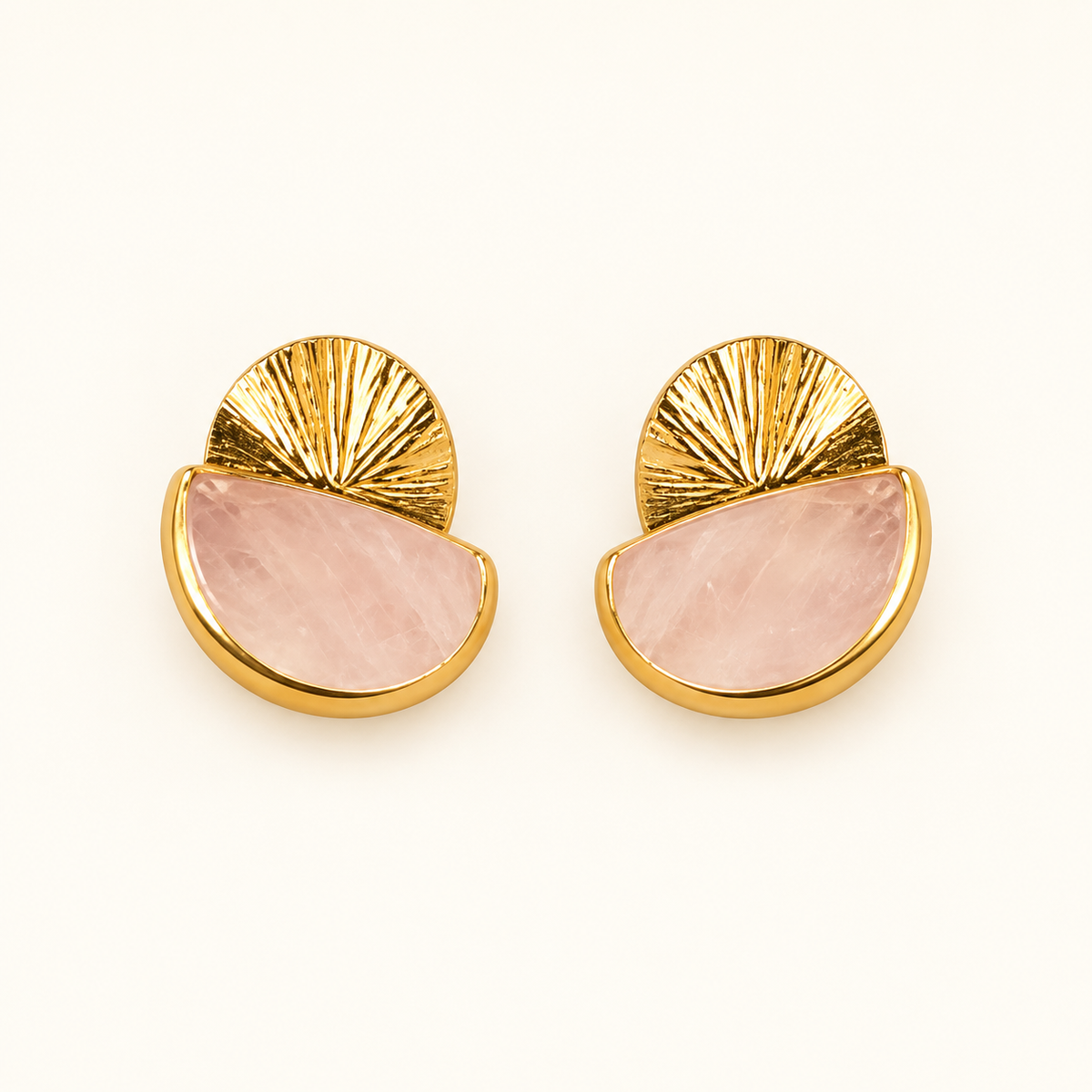 Rose Coral Studs