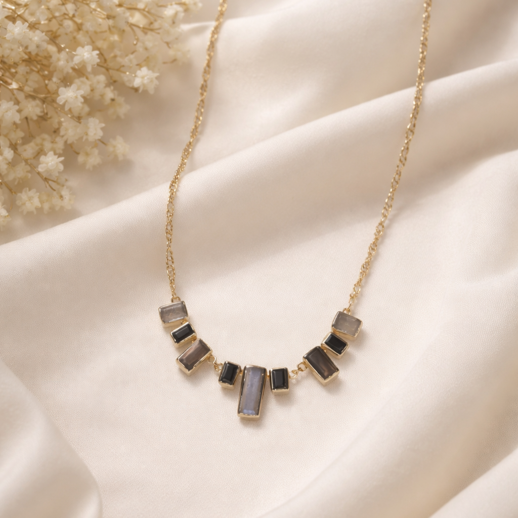 Geometric Midnight Necklace
