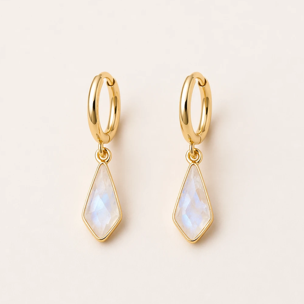 Moonstone Ice Earring