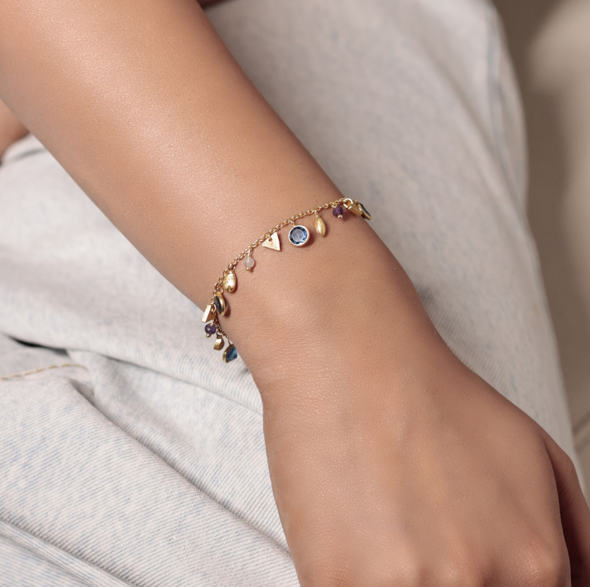 Blue Calcite String