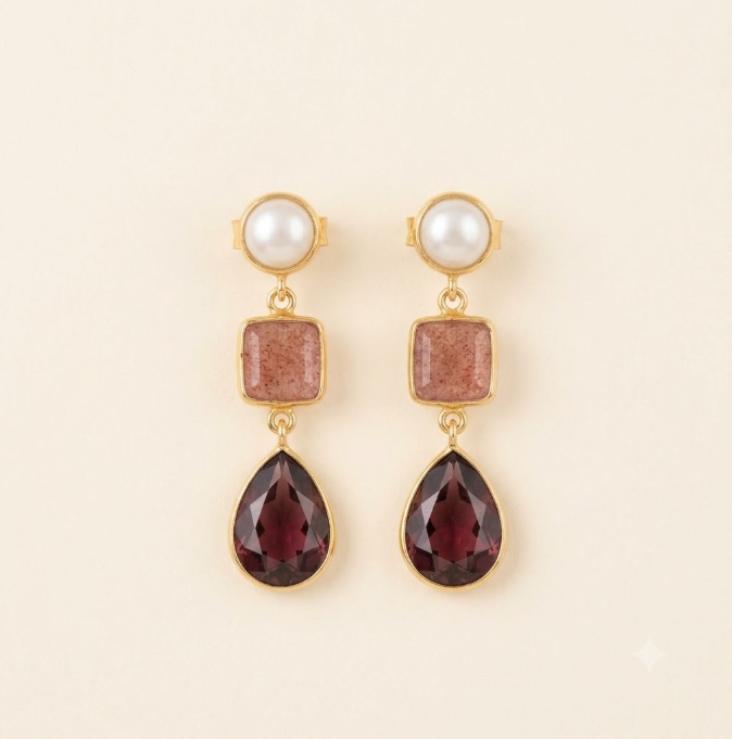 Strawberry Quartz Drops
