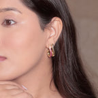 Pink-Beaded Earrings