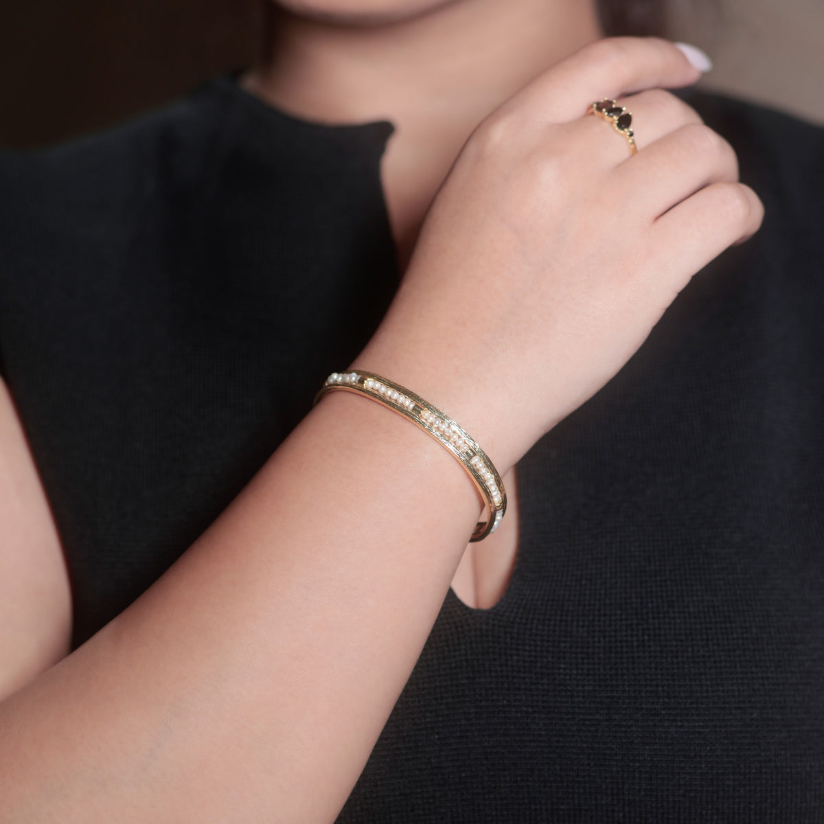 Pearl Inlay Cuff