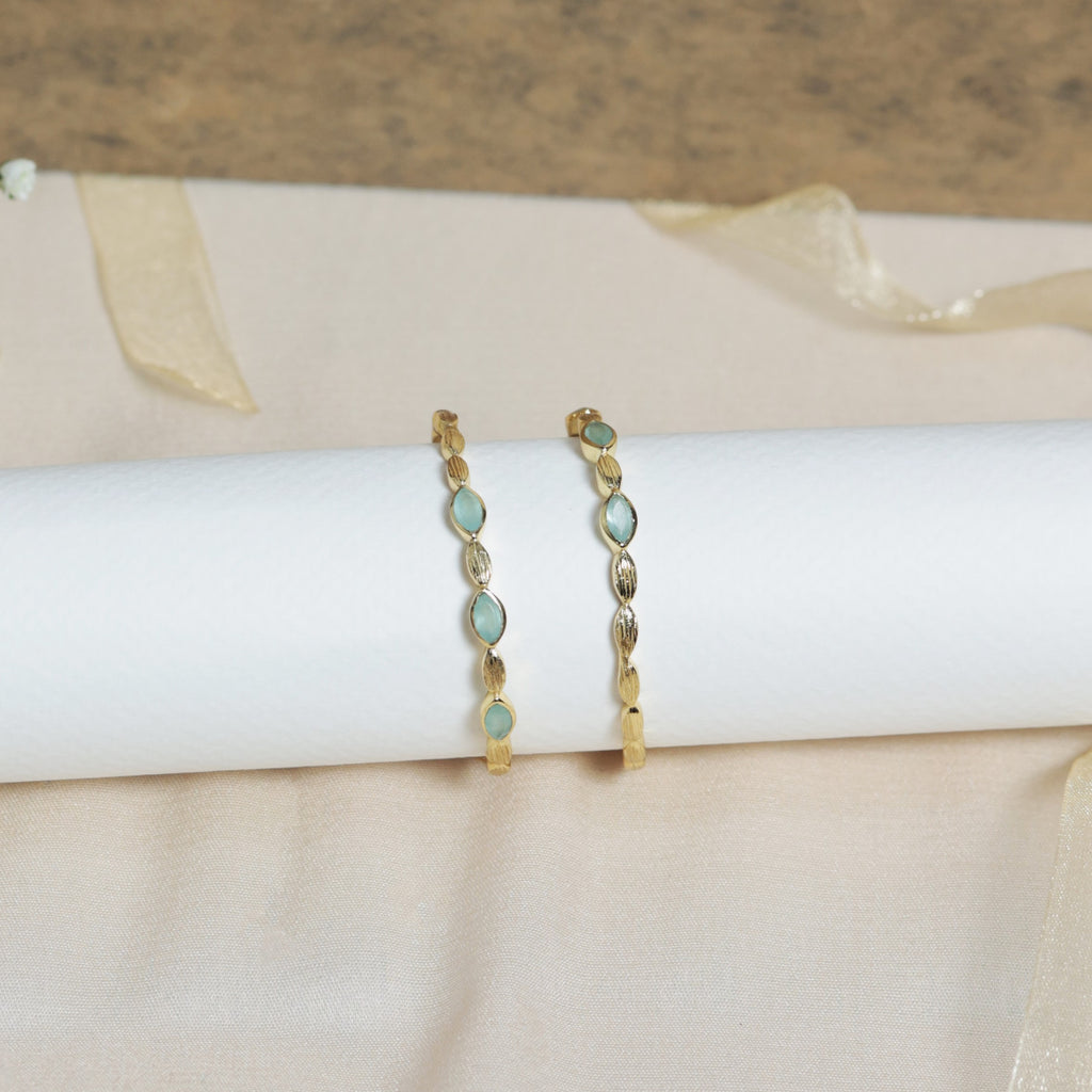 Braided Jade Hoops