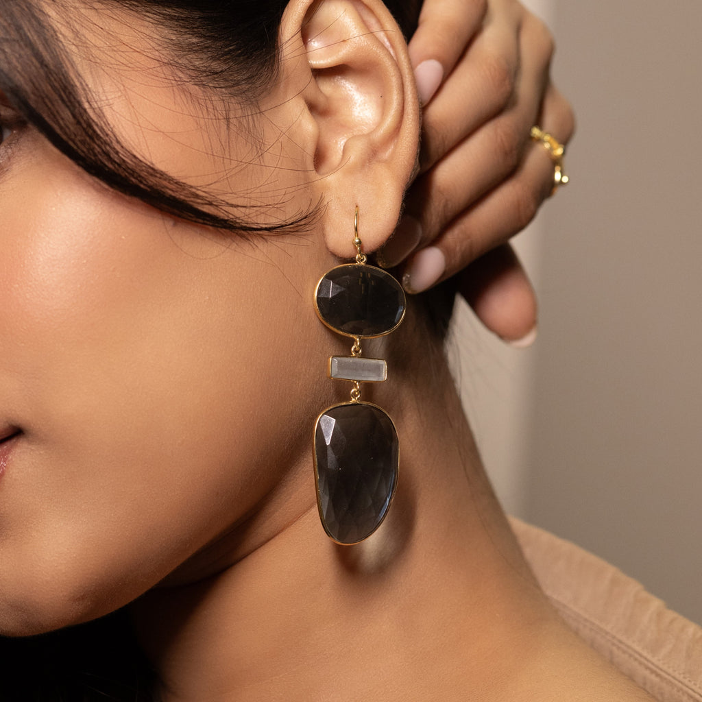 Aura Blue Danglers