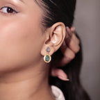 Oval Emerald Earrings